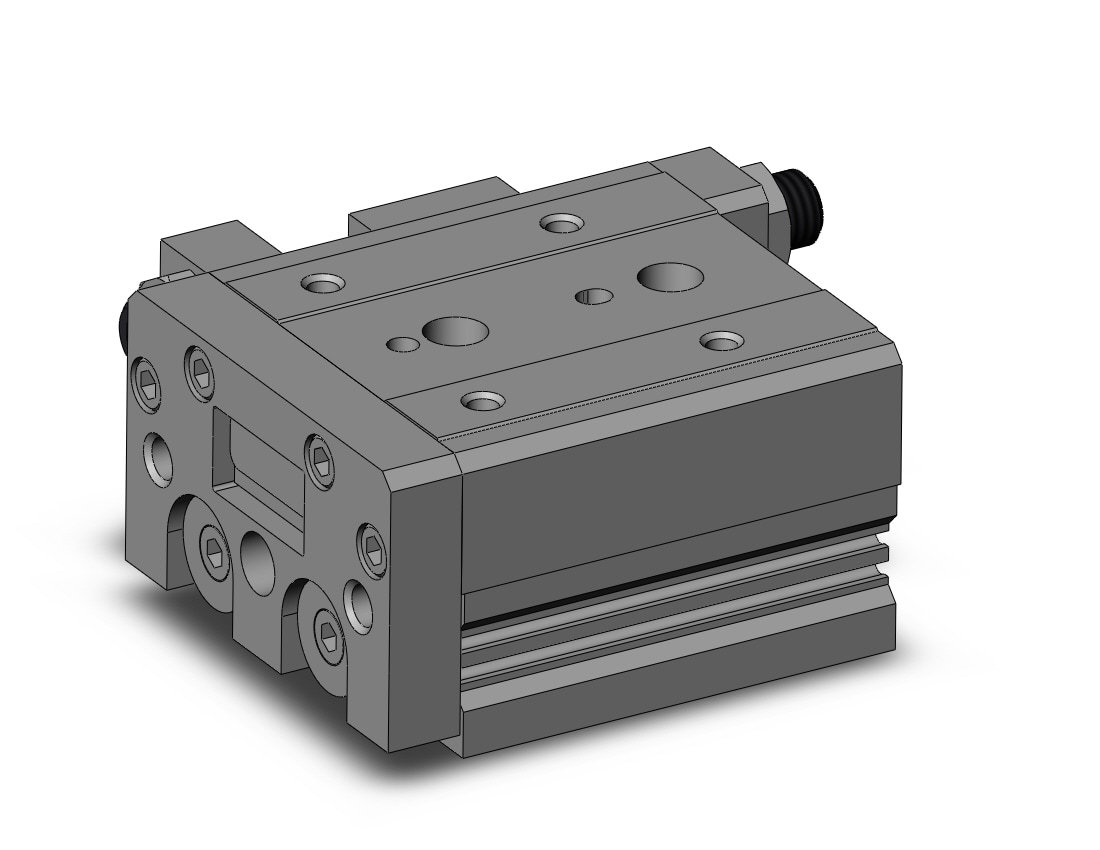 SMC MXS25TF-20A cyl, slide table, stroke adj, MXS/MXJ GUIDED CYLINDER