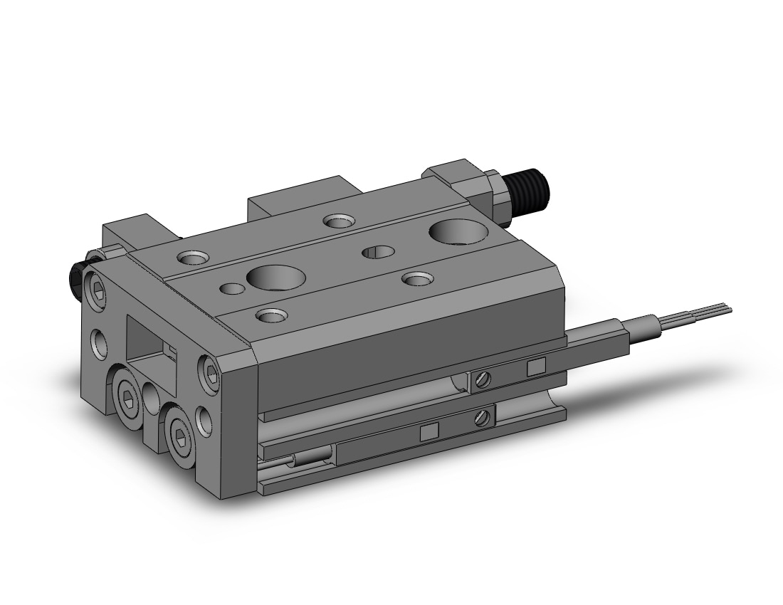 SMC MXS6-10A-M9NM cyl, slide table, stroke adj, MXS/MXJ GUIDED CYLINDER