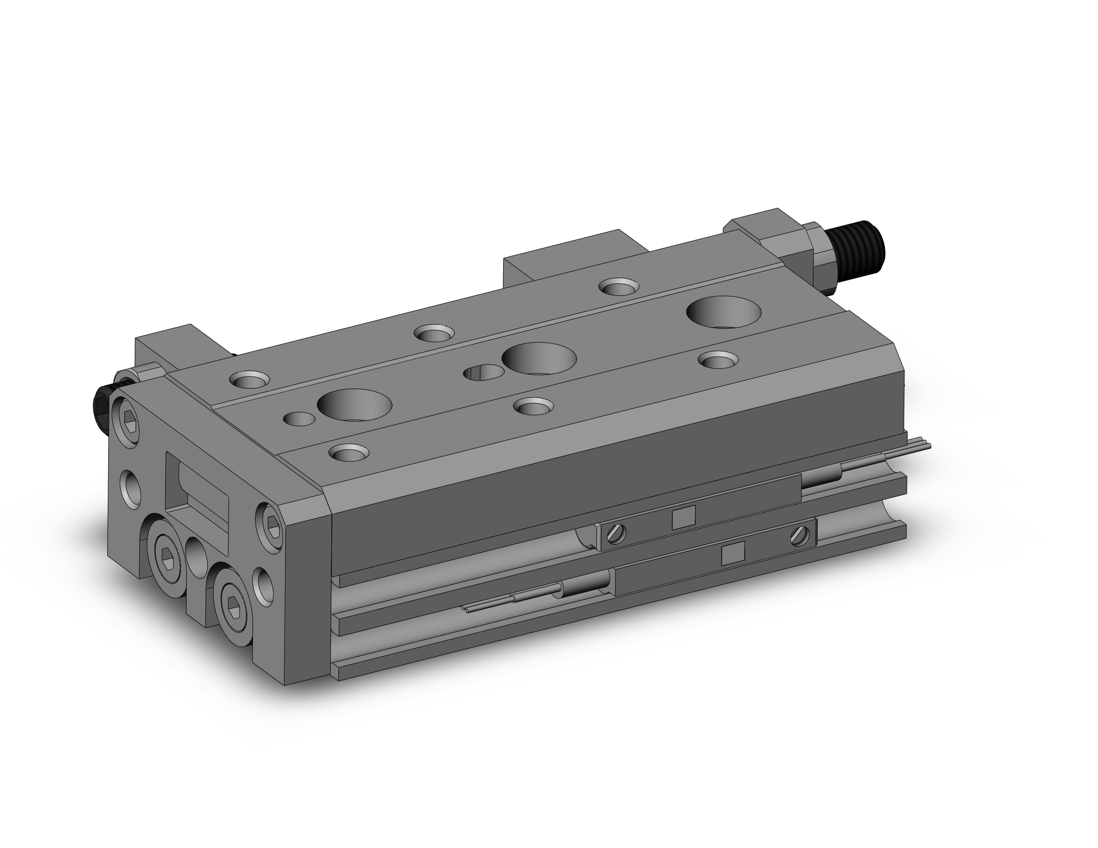 SMC MXS6-30A-M9N cyl, slide table, stroke adj, MXS/MXJ GUIDED CYLINDER