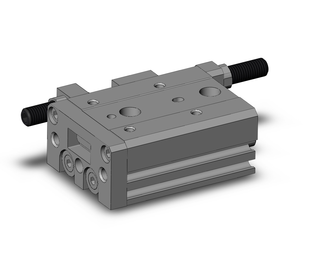 SMC MXS8-10A-X11 cyl, slide table, stroke adj, MXS/MXJ GUIDED CYLINDER