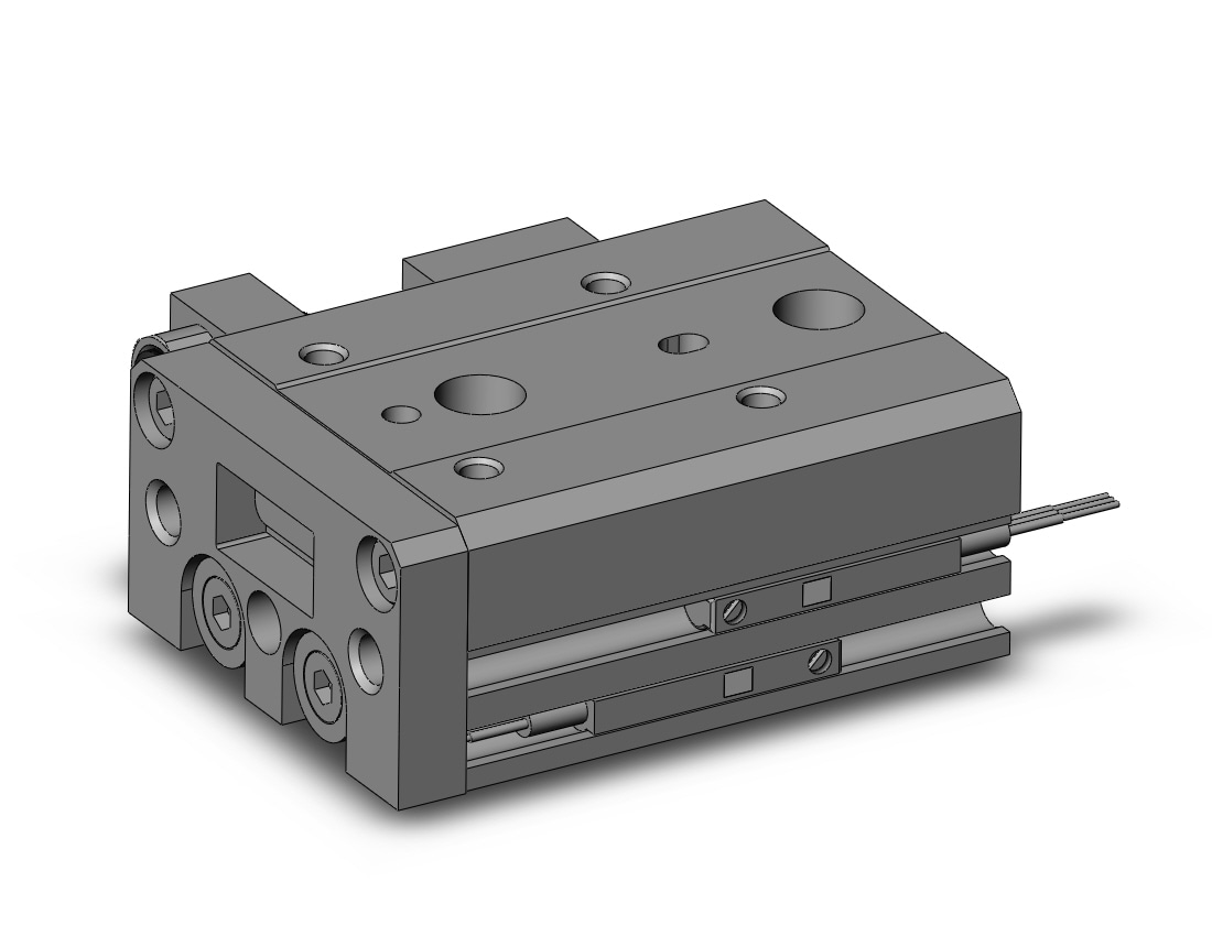 SMC MXS8-10AS-M9PL cyl, slide table, stroke adj, MXS/MXJ GUIDED CYLINDER