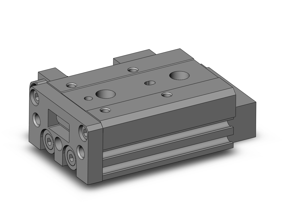 SMC MXS8-20ASP cyl, slide table, stroke adj, MXS/MXJ GUIDED CYLINDER