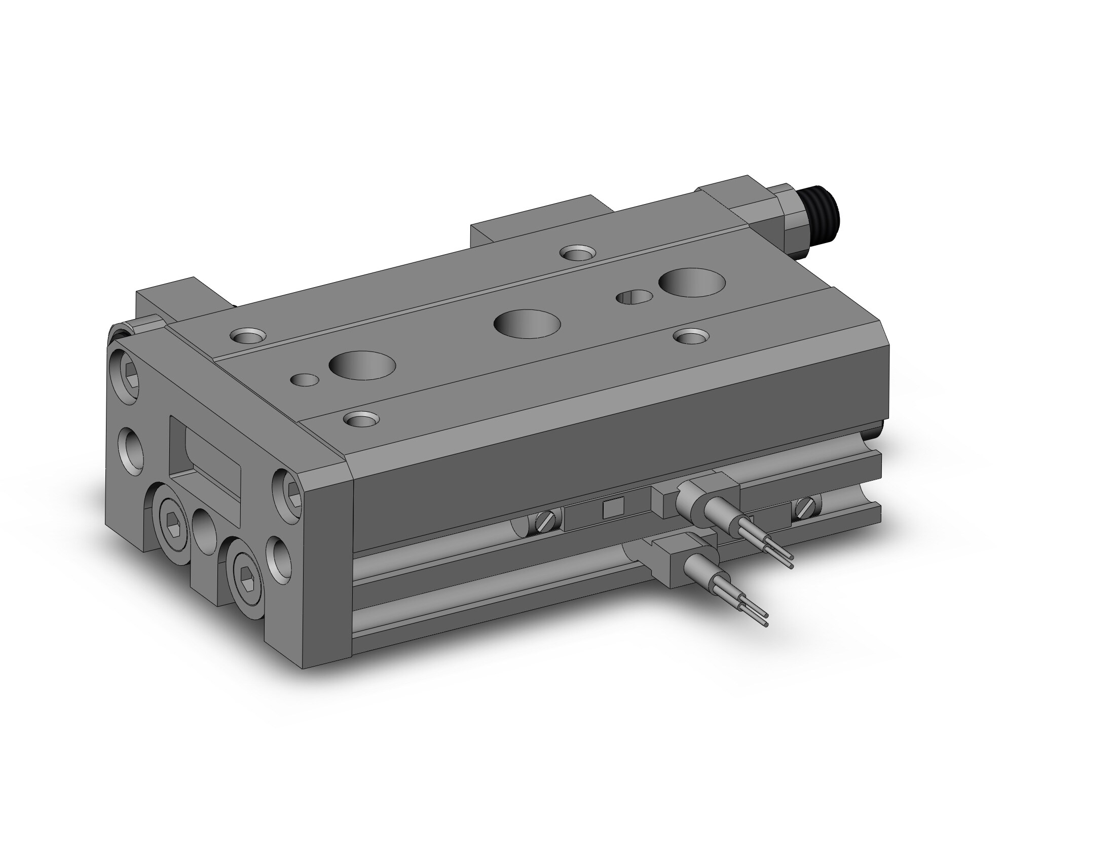 SMC MXS8-30A-A93VL cyl, slide table, stroke adj, MXS/MXJ GUIDED CYLINDER