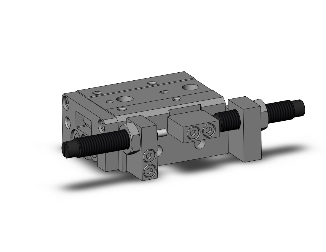 SMC MXS8L-10B-M9PL cyl, slide table, shock absorb, MXS/MXJ GUIDED CYLINDER