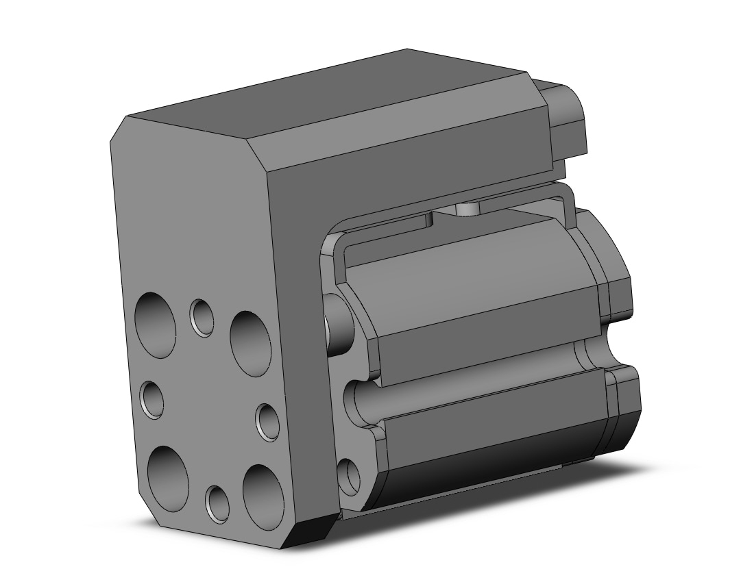 SMC MXZ12-5 cylinder, air, COMPACT CYLINDER W/LINEAR GUIDE