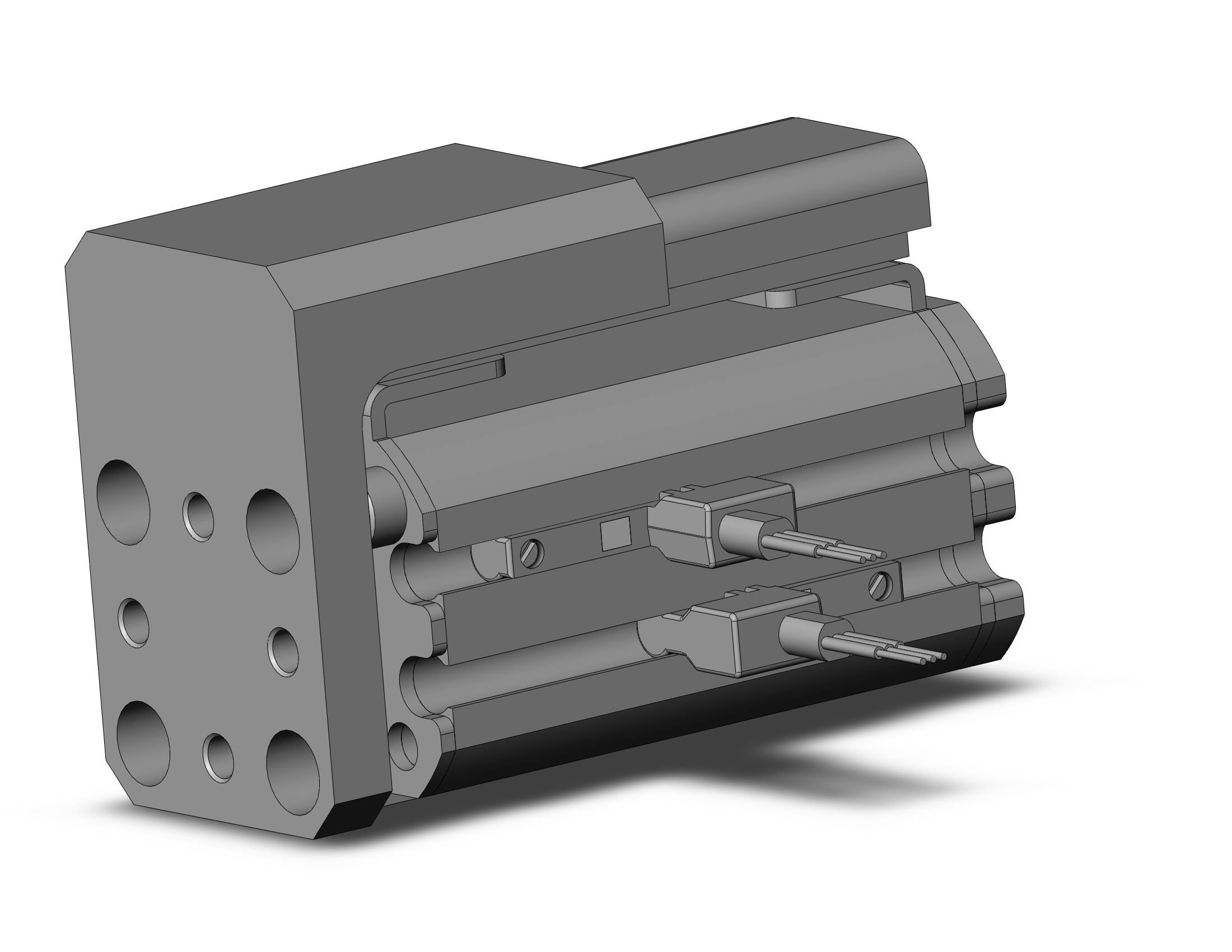 SMC MXZ16-25L-M9PAVL cylinder, air, COMPACT CYLINDER W/LINEAR GUIDE