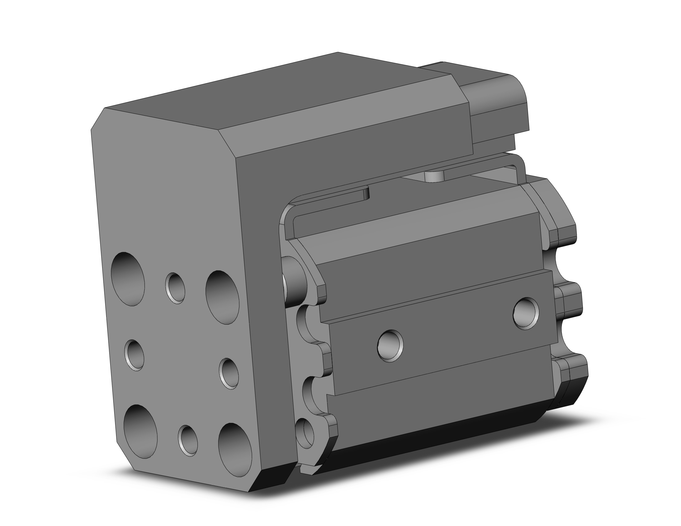 SMC MXZ16R-10 cylinder, air, COMPACT CYLINDER W/LINEAR GUIDE