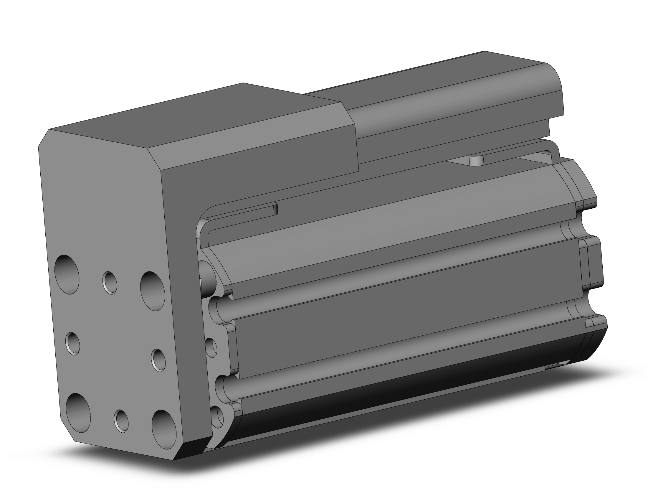 SMC MXZ20-40L cylinder, air, COMPACT CYLINDER W/LINEAR GUIDE