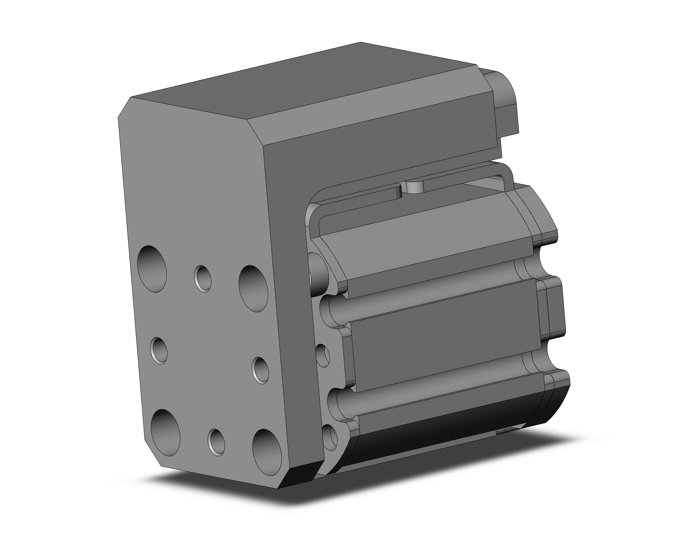 SMC MXZ20-5 cylinder, air, COMPACT CYLINDER W/LINEAR GUIDE