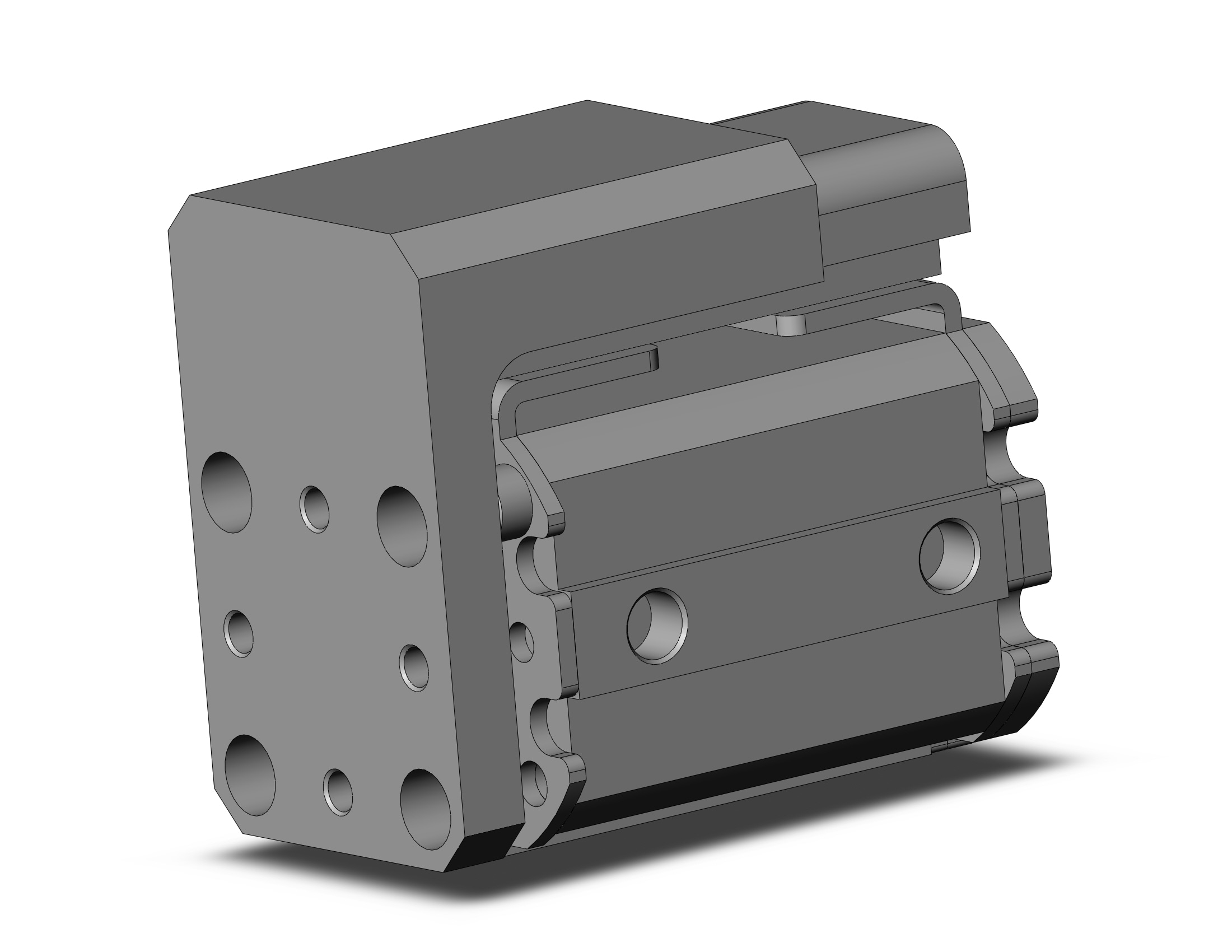 SMC MXZ20R-15L cylinder, air, COMPACT CYLINDER W/LINEAR GUIDE