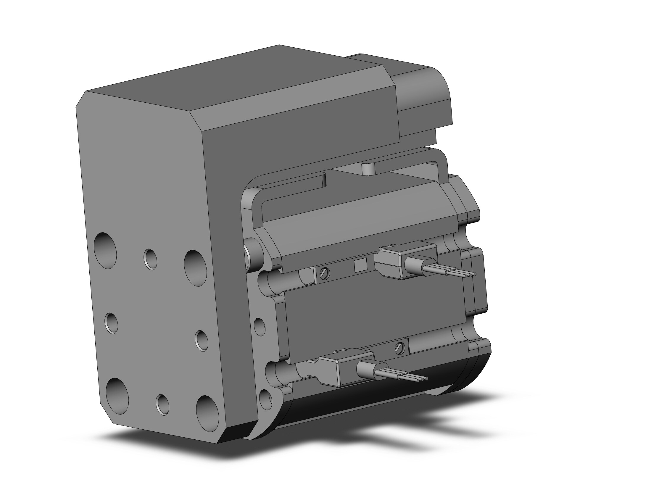 SMC MXZ25-10-M9PWV cylinder, air, COMPACT CYLINDER W/LINEAR GUIDE