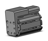 SMC MXZ25-30-M9BW cyl, compact w/guide, MXS/MXJ GUIDED CYLINDER