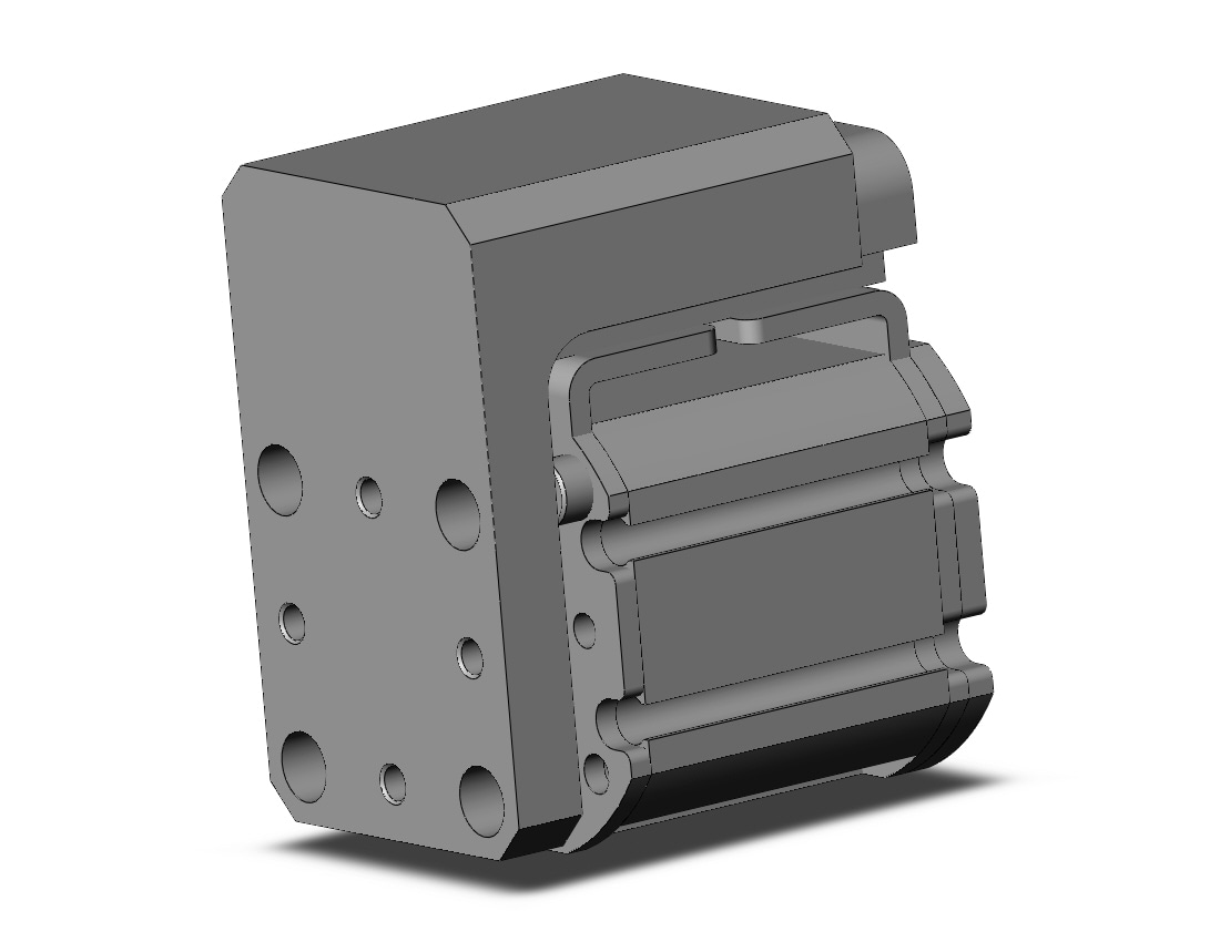 SMC MXZ25-5 cylinder, air, COMPACT CYLINDER W/LINEAR GUIDE