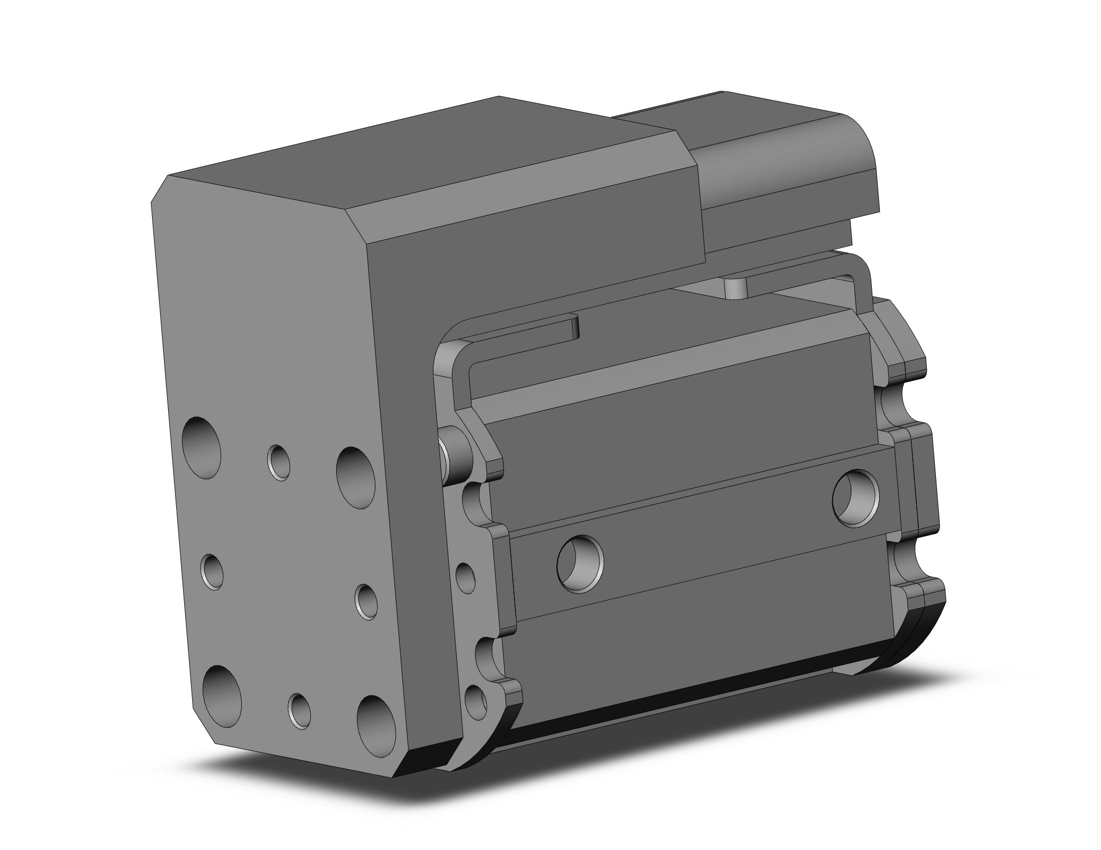 SMC MXZ25R-20 cylinder, air, COMPACT CYLINDER W/LINEAR GUIDE