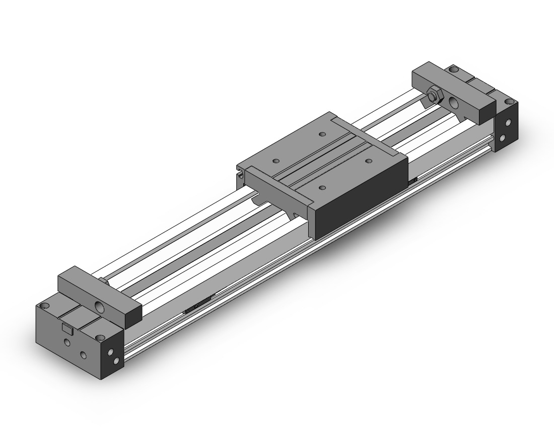 SMC MY1M16-200A-M9PWL cyl, rodless, h/precision, MY1M GUIDED CYLINDER