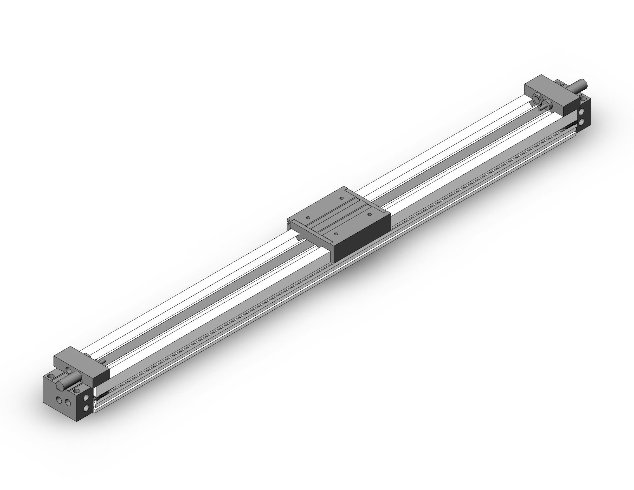 SMC MY1M25G-700H-M9BZ cyl, rodless, h/precision, MY1M GUIDED CYLINDER