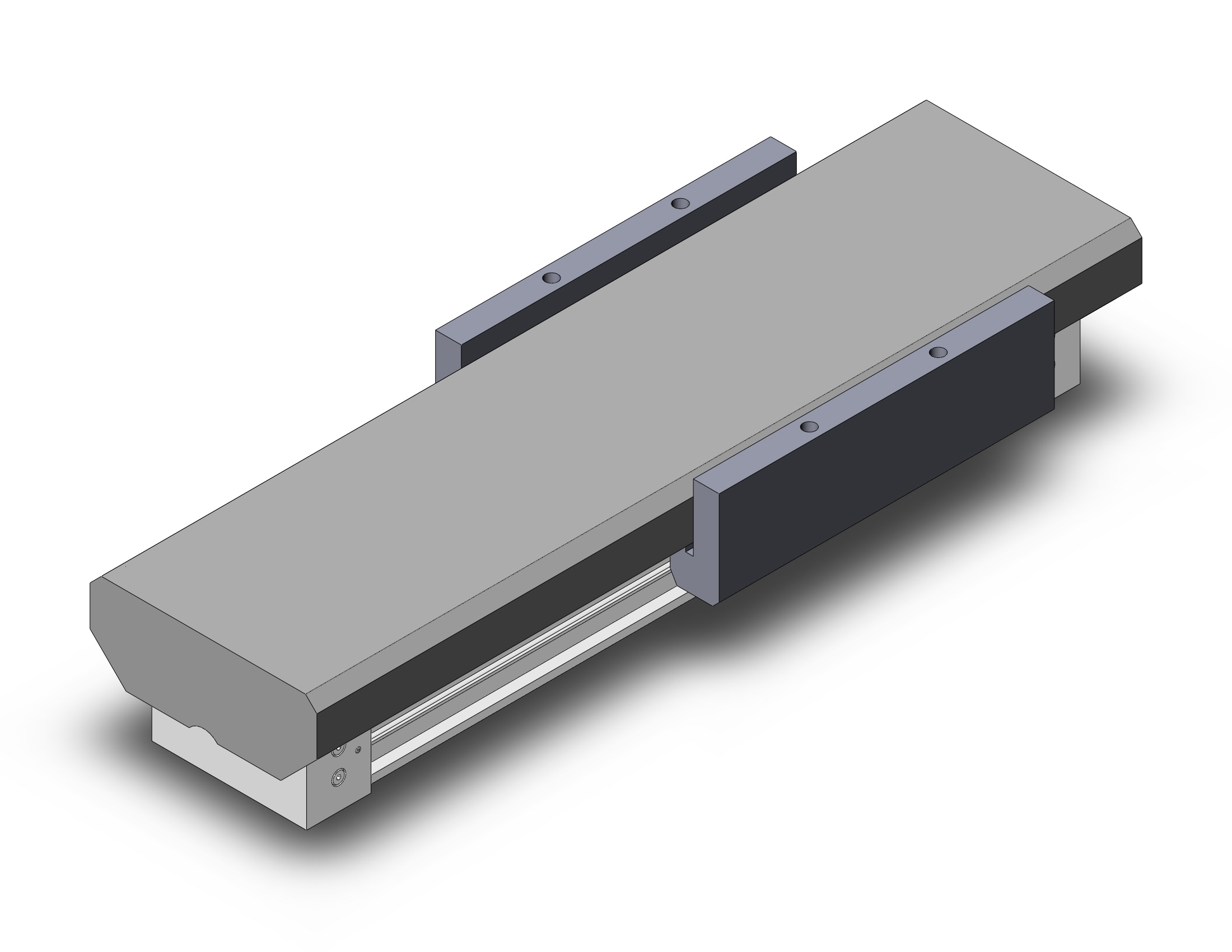 SMC MY1MWK20-100 cyl, rodless, h/precision, MY1M GUIDED CYLINDER