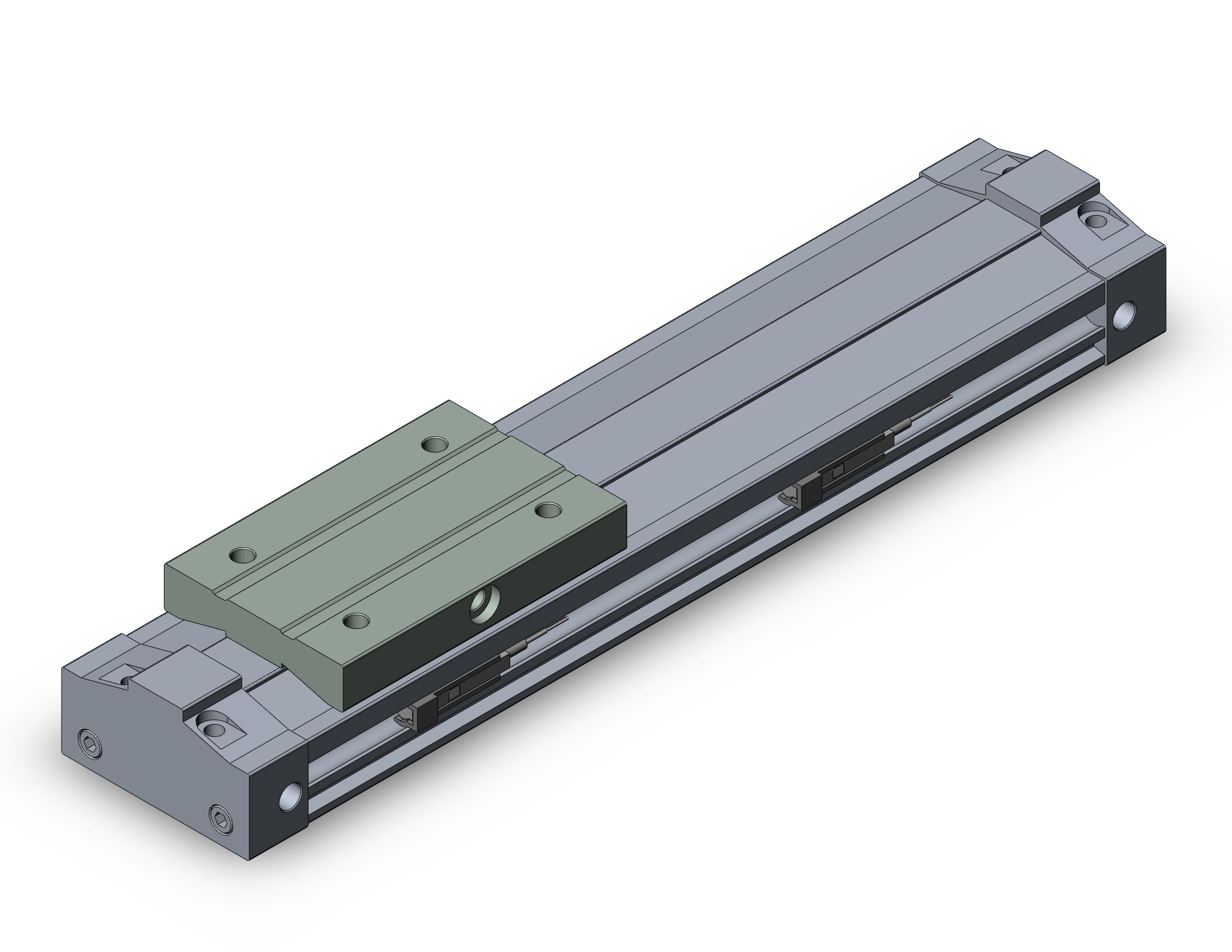 SMC MY3A16-100-M9BM cyl, rodless, mech jt, MY3A/B RODLESS CYLINDER