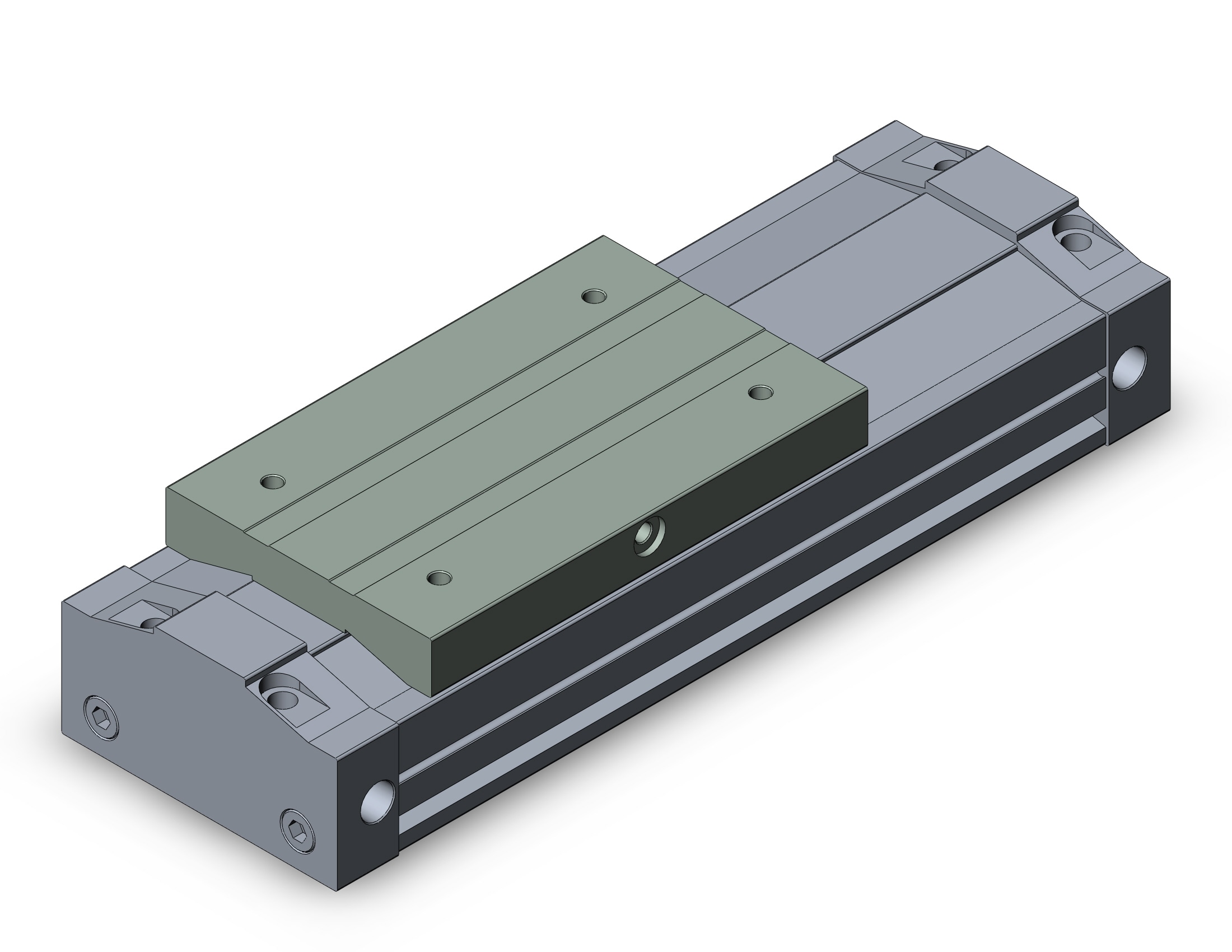 SMC MY3A63TN-100 cyl, rodless, mech jt, MY3A/B RODLESS CYLINDER