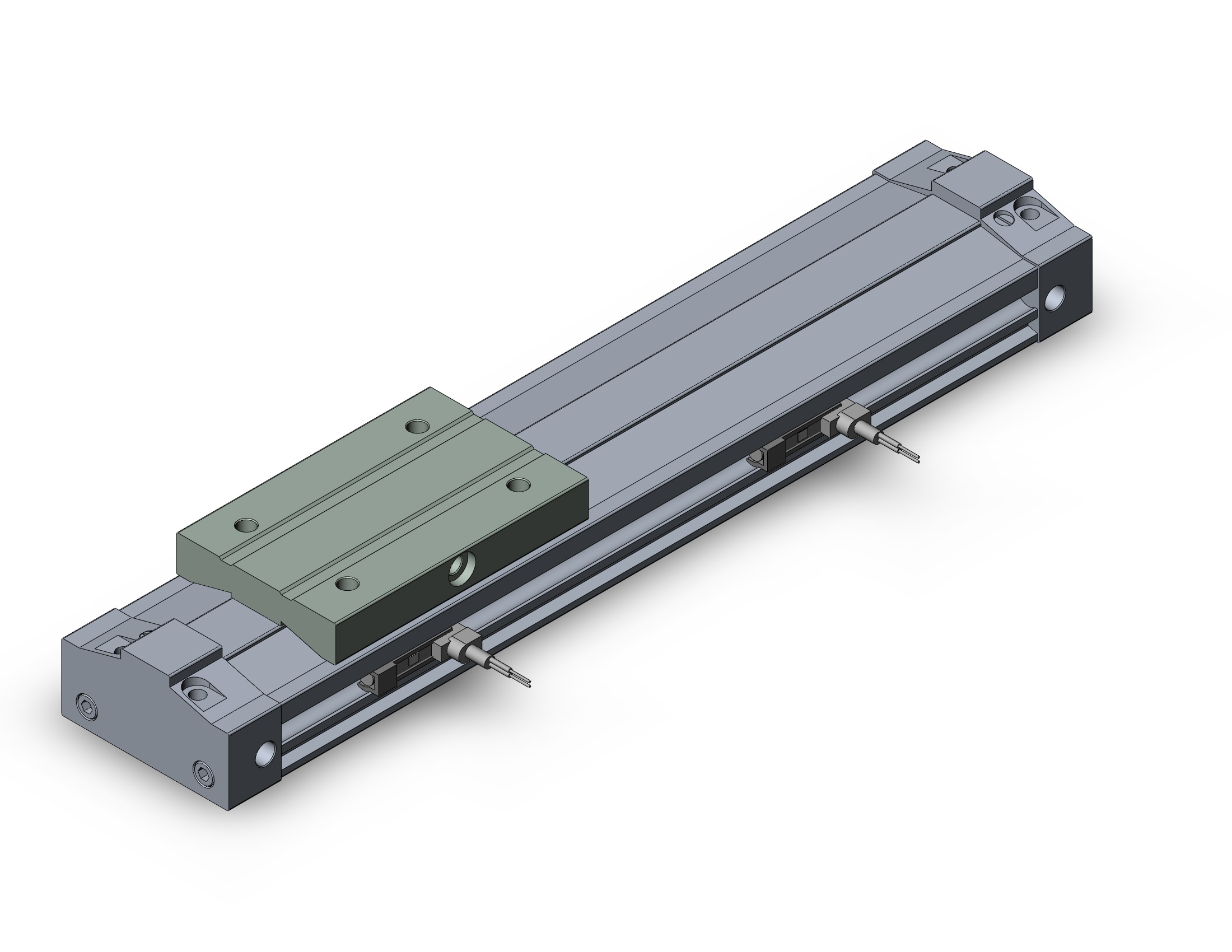 SMC MY3B16-100-A90VL 16mm my3a/b dbl-act, auto sw, MY3A/B RODLESS CYLINDER