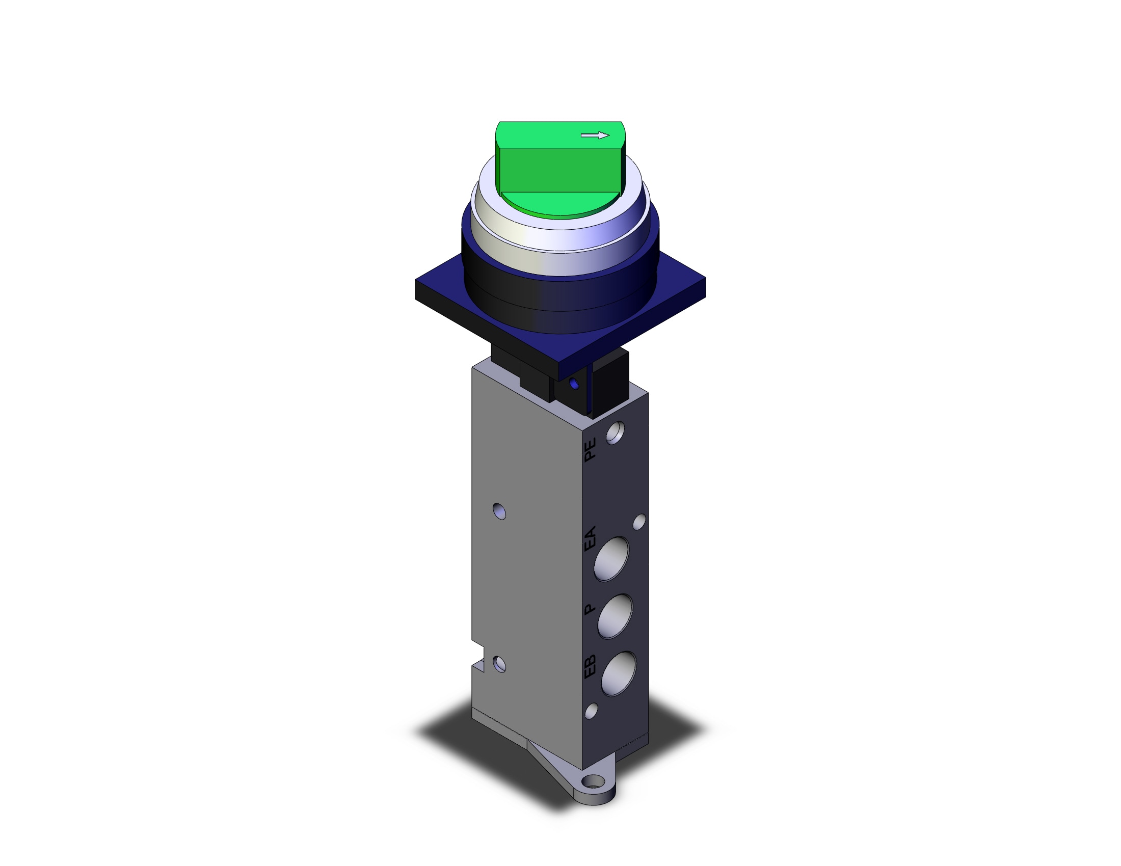 SMC NVZM450-N01-34Y-F vm body pt 1/4, VM (VFM/VZM) MECHANICAL VALVE