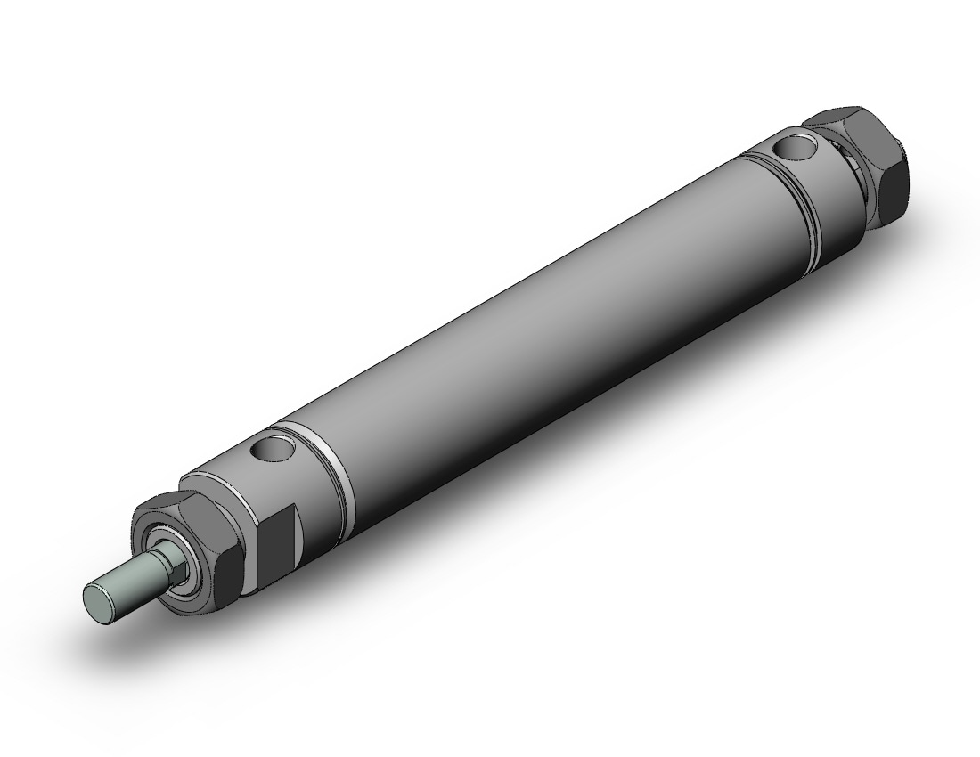 SMC NCDME125-0500 cyl, air, auto-sw, NCM ROUND BODY CYLINDER