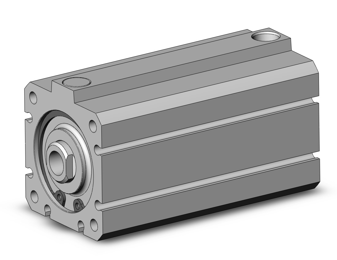 SMC NCDQ8AZ150-200S cyl, compact, spr rtn, NCQ8 COMPACT CYLINDER