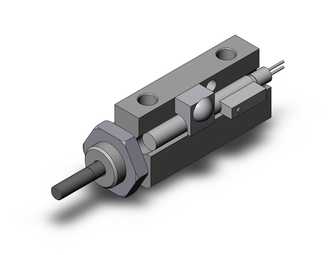 SMC NCDJPB6-037D-93ALS cyl, pin, dbl act, auto-sw, NCJP ROUND BODY CYLINDER