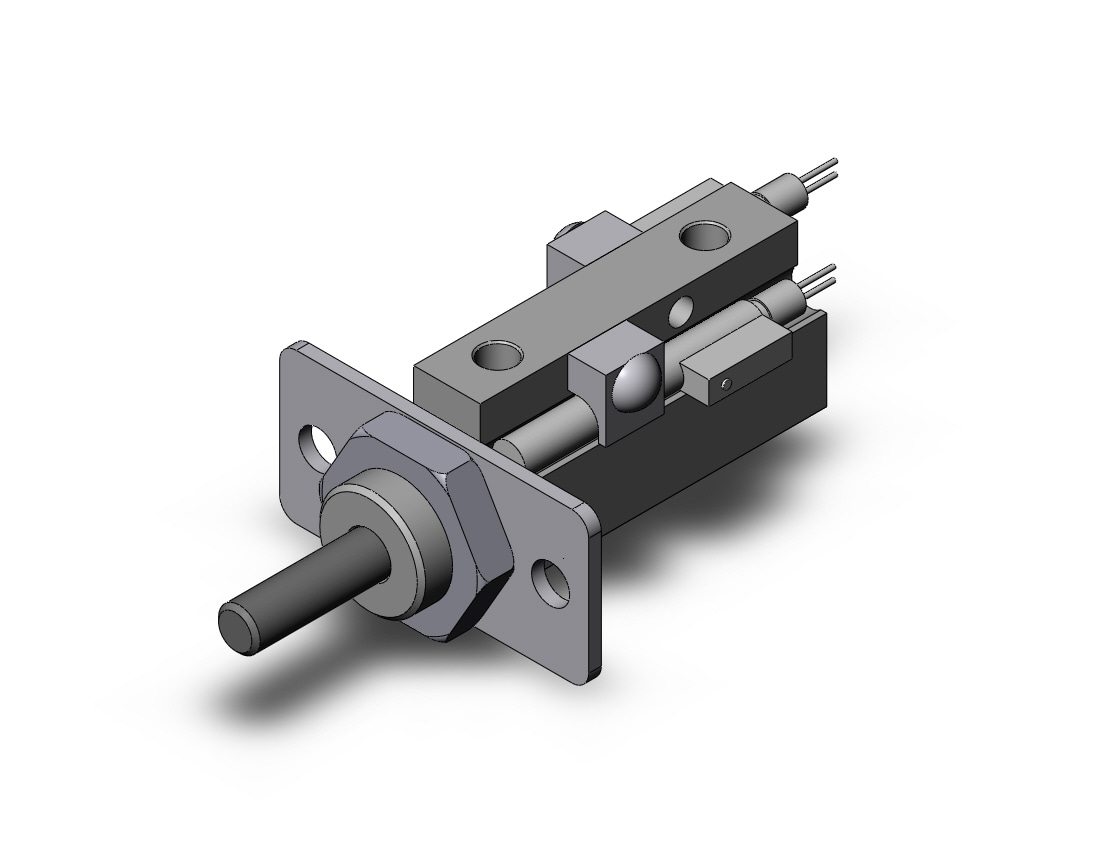 SMC NCDJPF10-050D-B-97L cyl, pin, dbl act, sw capable, NCJP ROUND BODY CYLINDER