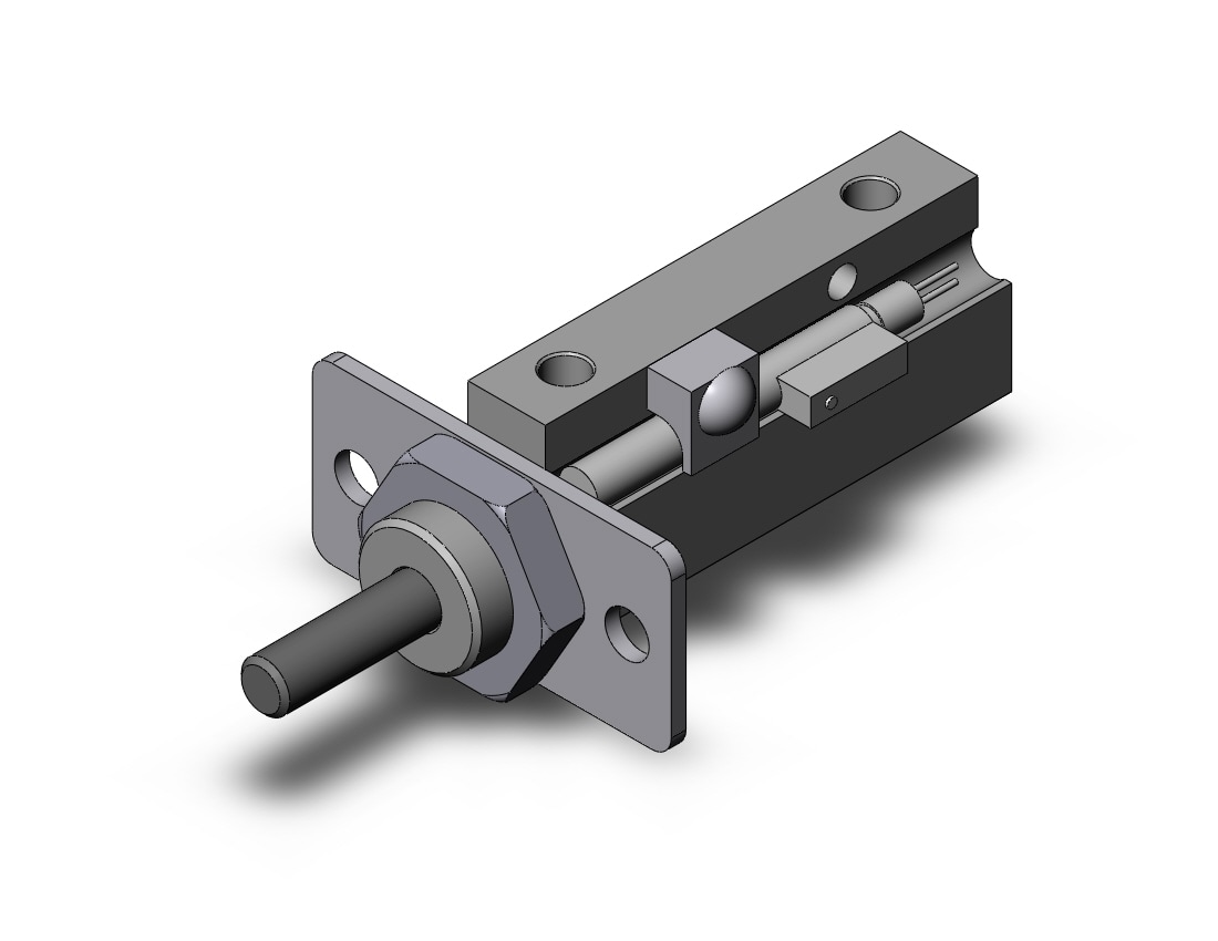 SMC NCDJPF10-075D-B-93AZS cyl, pin, dbl act, sw capable, NCJP ROUND BODY CYLINDER