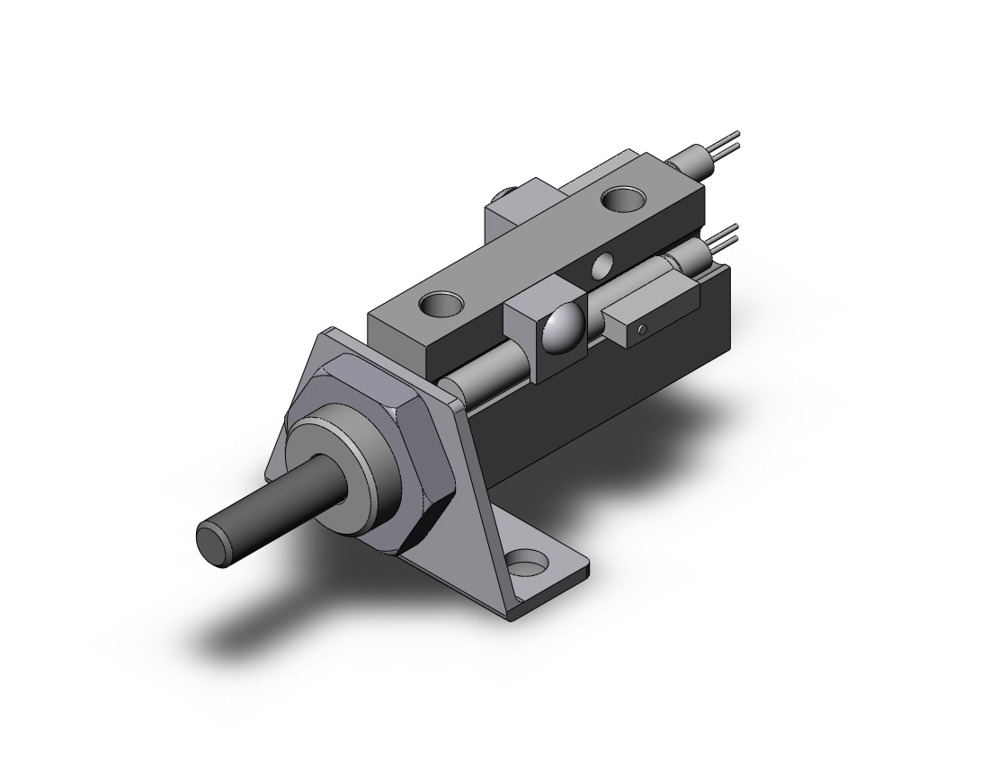 SMC NCDJPL10-050D-B-97Z cyl, pin, dbl act, sw capable, NCJP ROUND BODY CYLINDER