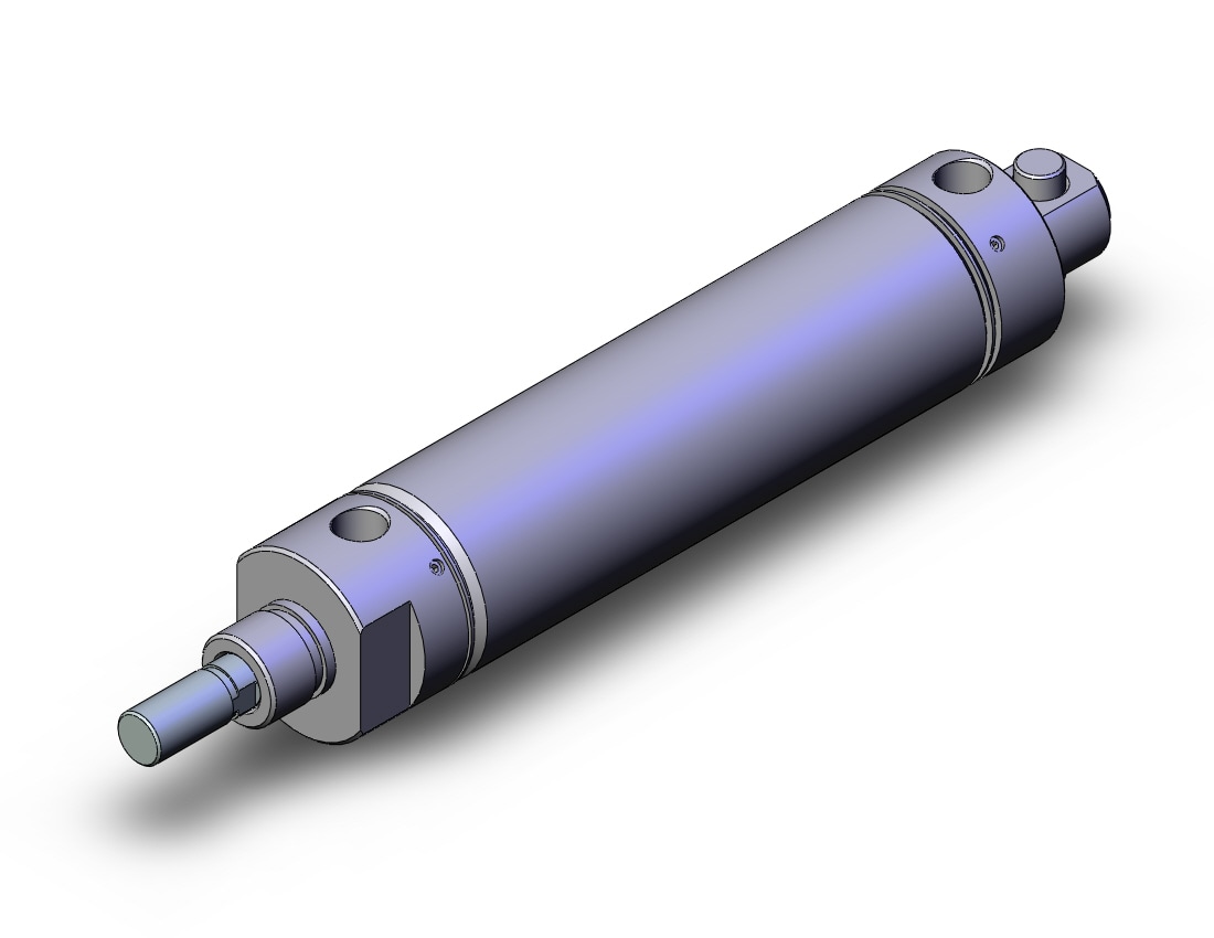 SMC NCDMC150-0400A cyl,air 1 1/2 bore, air cush, NCM ROUND BODY CYLINDER