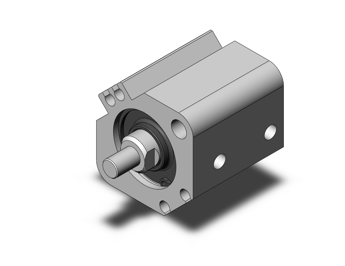 SMC NCDQ2A25-5DMZ cylinder, NCQ2-Z COMPACT CYLINDER