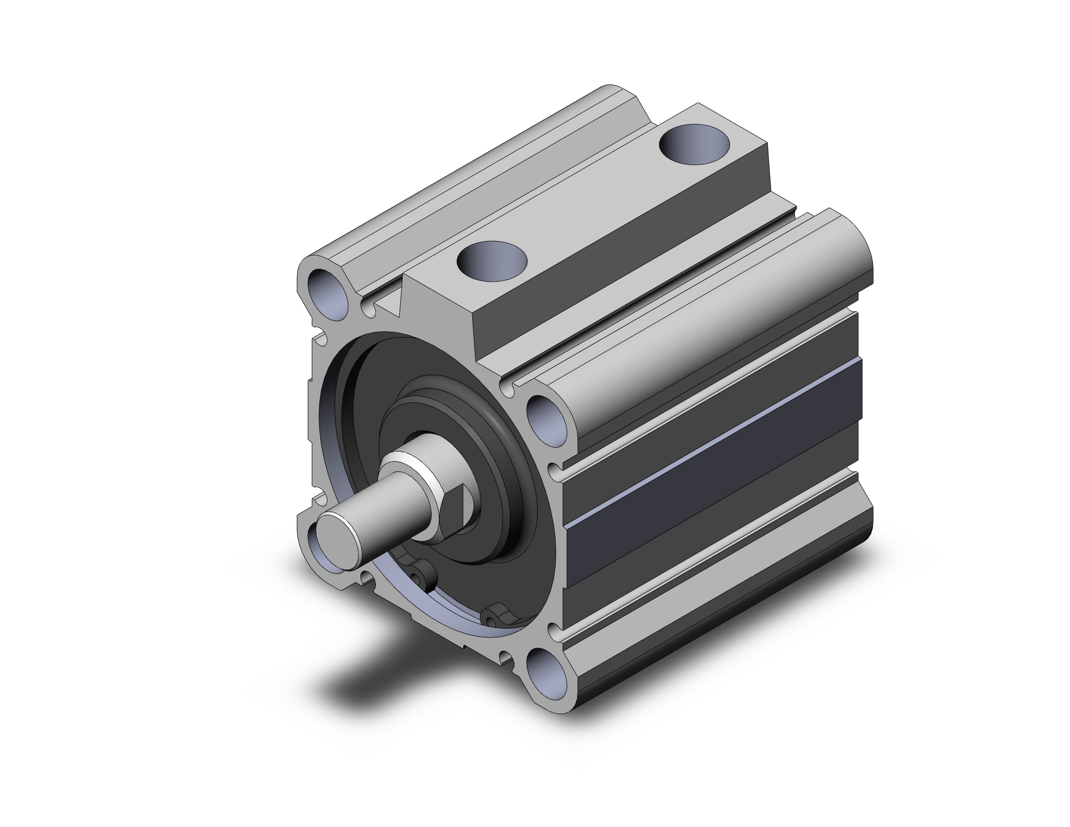 SMC NCDQ2A63-35DMZ cylinder, NCQ2-Z COMPACT CYLINDER