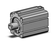 SMC NCDQ8B150-062T cyl, compact, spr ext, NCQ8 COMPACT CYLINDER