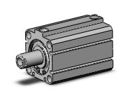 SMC NCDQ8B150-087T cyl, compact, spr ext, NCQ8 COMPACT CYLINDER