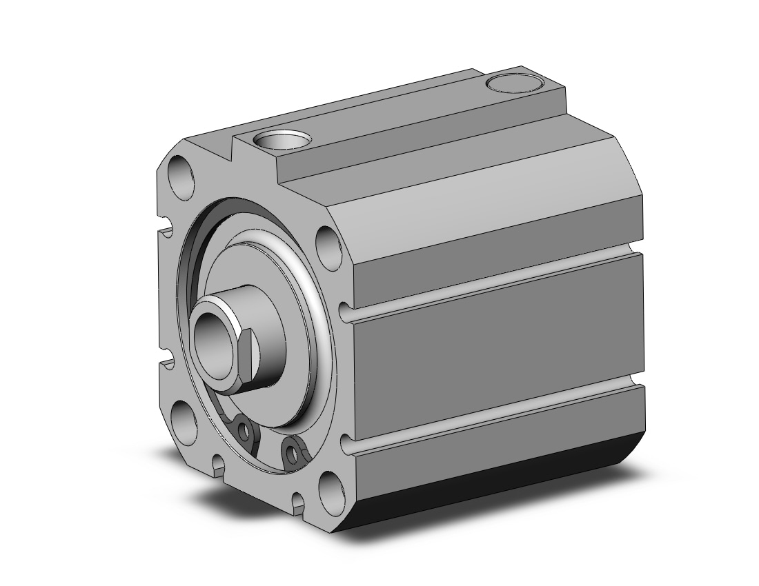 SMC NCDQ8B200-025T cyl, compact, spr ext, NCQ8 COMPACT CYLINDER