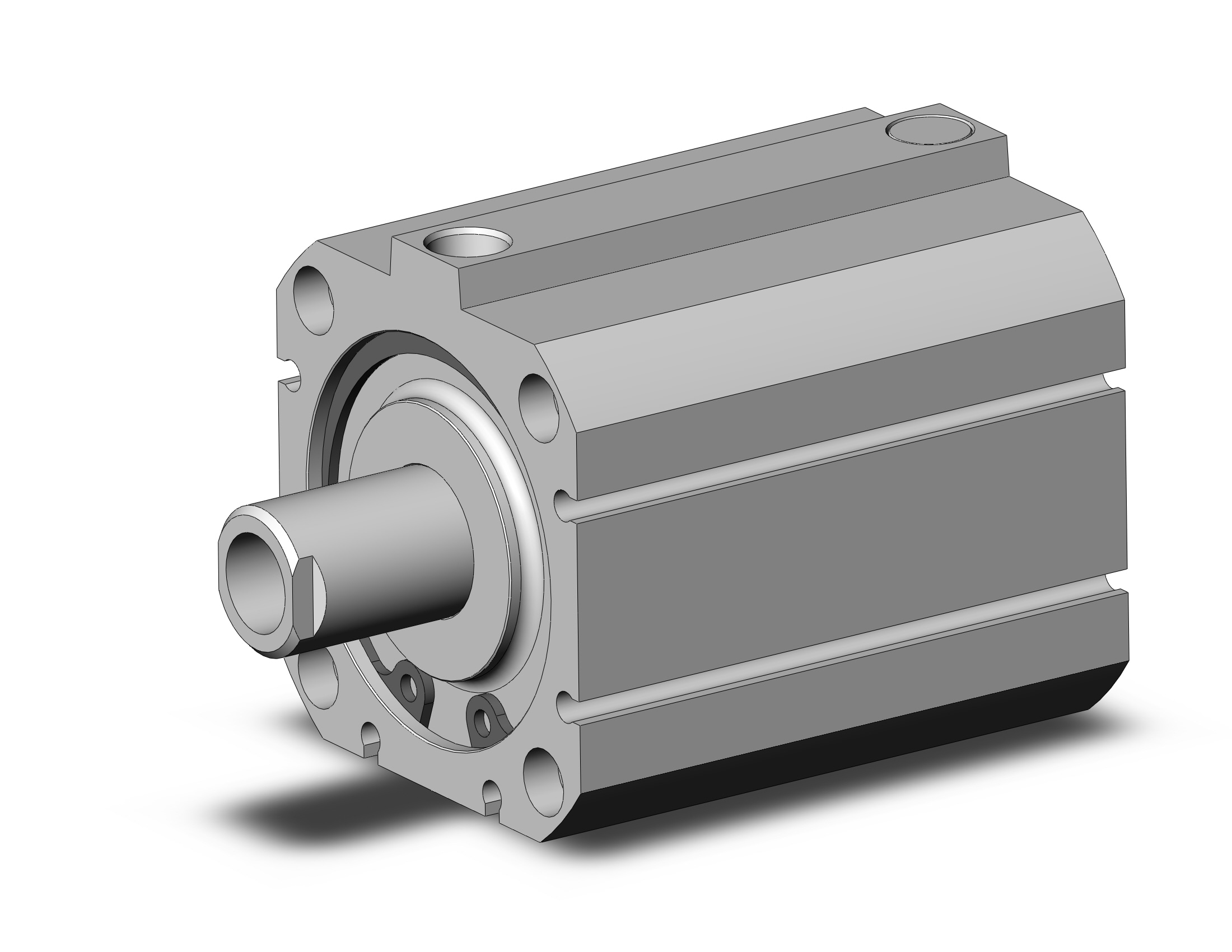 SMC NCDQ8B200-087T cyl, compact, spr ext, NCQ8 COMPACT CYLINDER