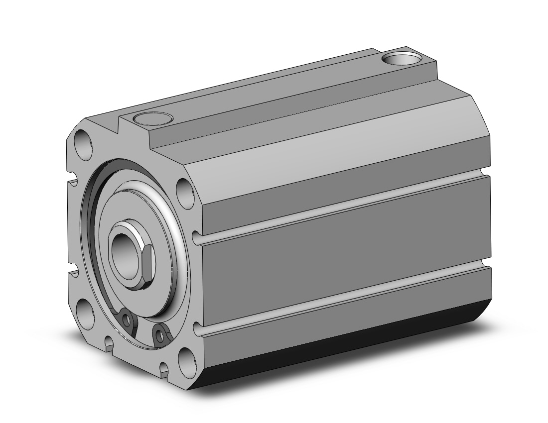 SMC NCDQ8B200-125S cyl, compact, spr rtn, NCQ8 COMPACT CYLINDER