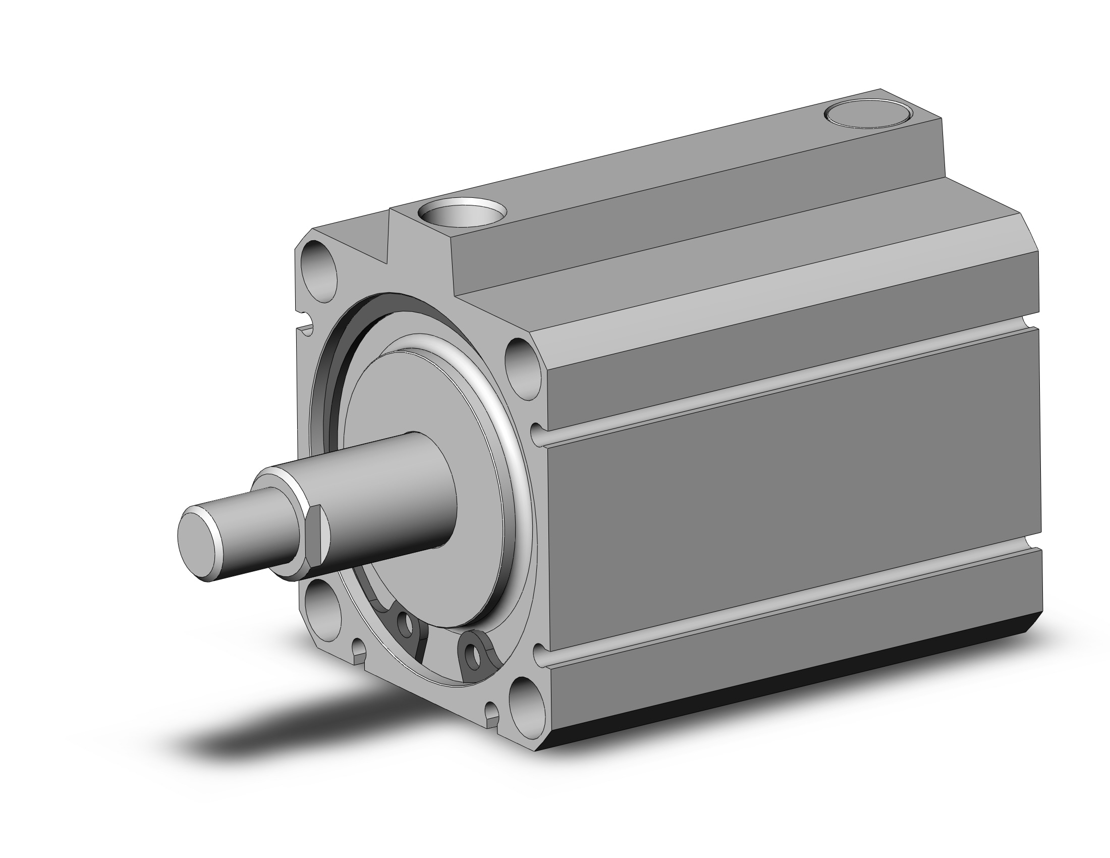 SMC NCDQ8B250-100TM cyl, compact, spr ext, NCQ8 COMPACT CYLINDER