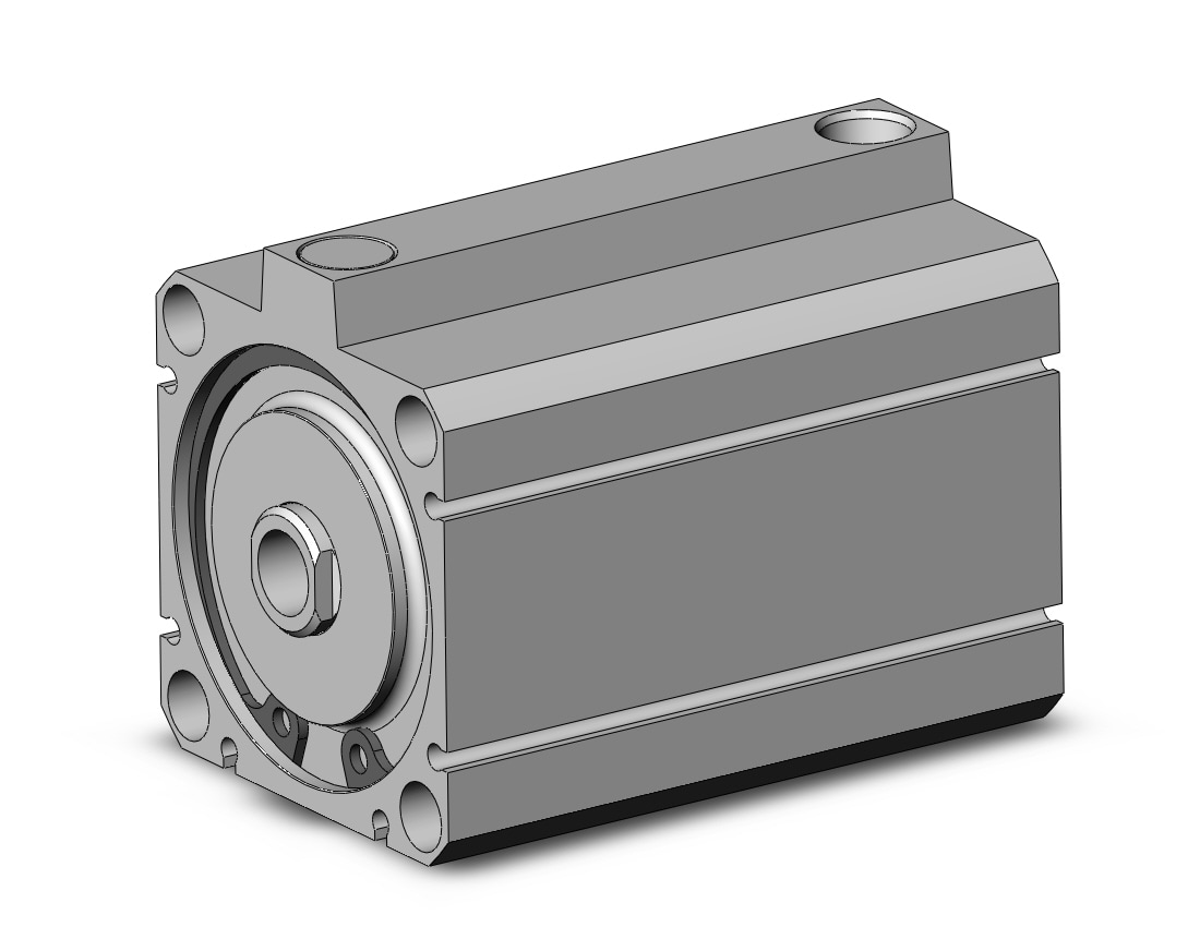 SMC NCDQ8B250-125S cyl, compact, spr rtn, NCQ8 COMPACT CYLINDER