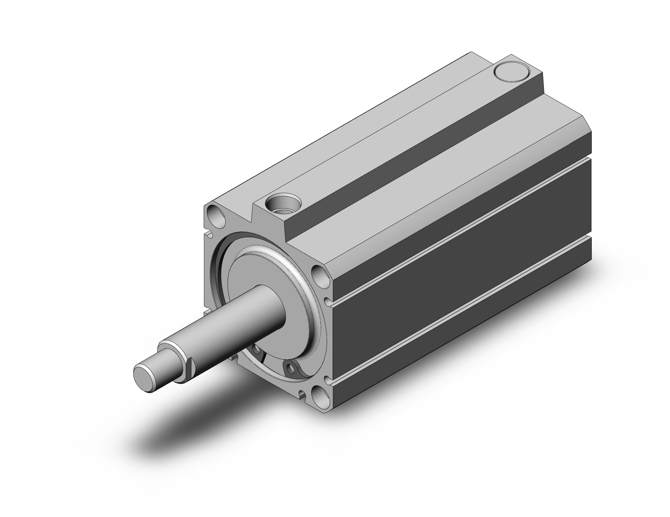 SMC NCDQ8B250-200TM cyl, compact, spr ext, NCQ8 COMPACT CYLINDER