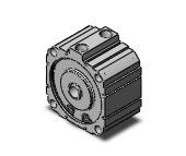 SMC NCDQ8B400-037 cyl, compact, dbl act, NCQ8 COMPACT CYLINDER