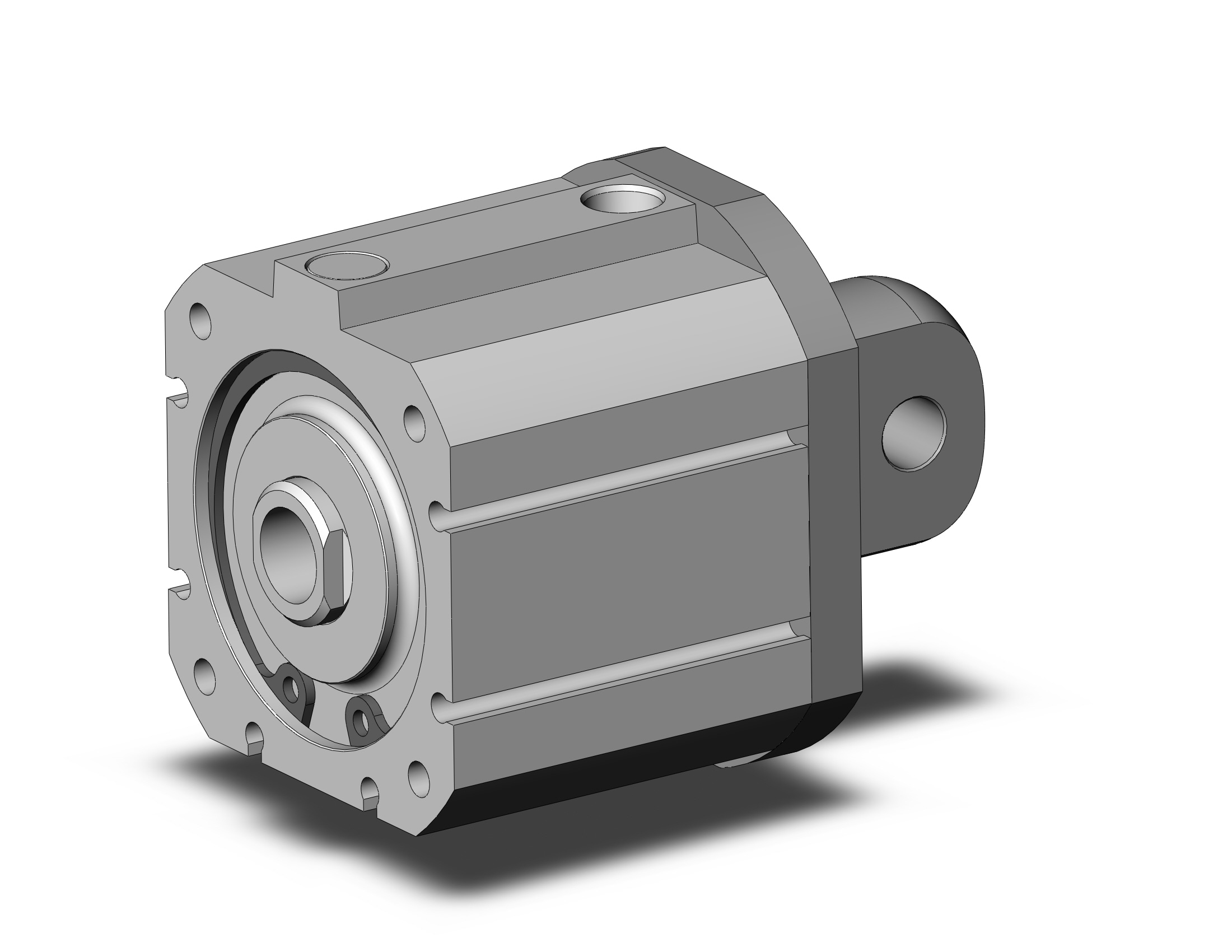 SMC NCDQ8C200-037S cylinder, NCQ8 COMPACT CYLINDER