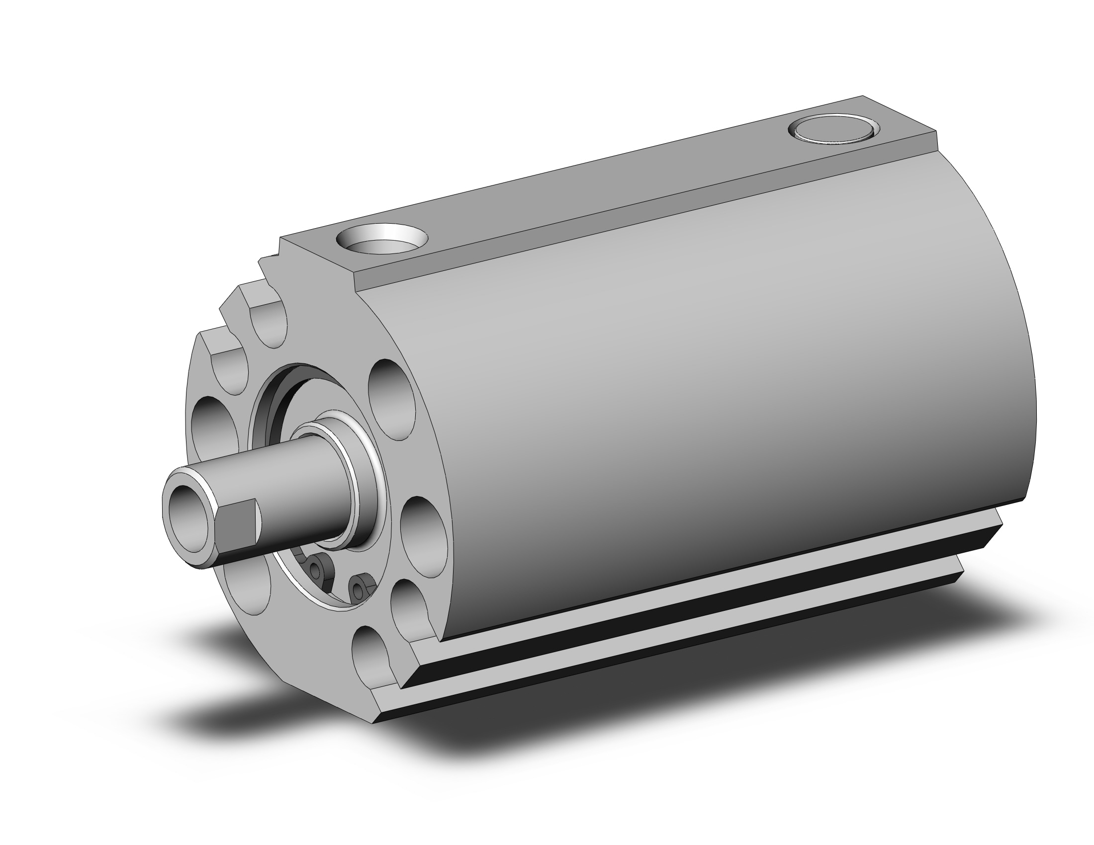 SMC NCDQ8M056-025T cyl, compact, spr ext, NCQ8 COMPACT CYLINDER