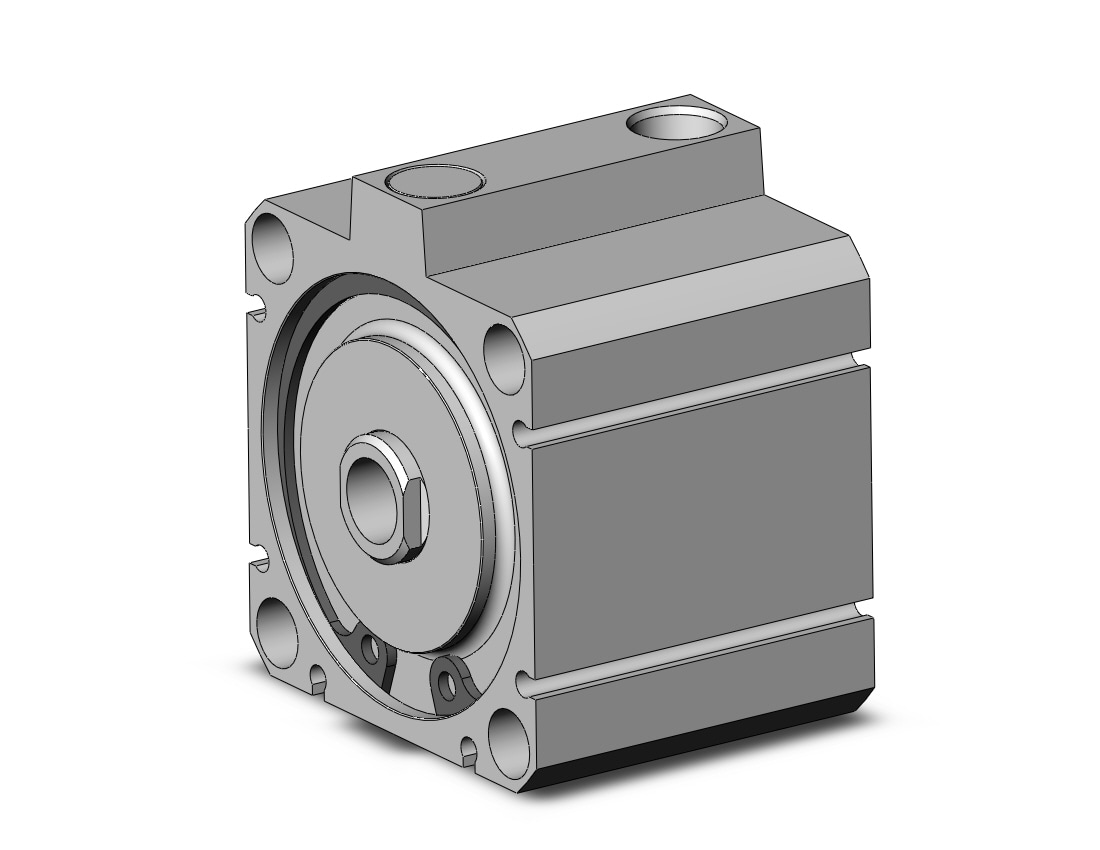 SMC NCDQ8M250-025S cyl, compact, spr rtn, NCQ8 COMPACT CYLINDER