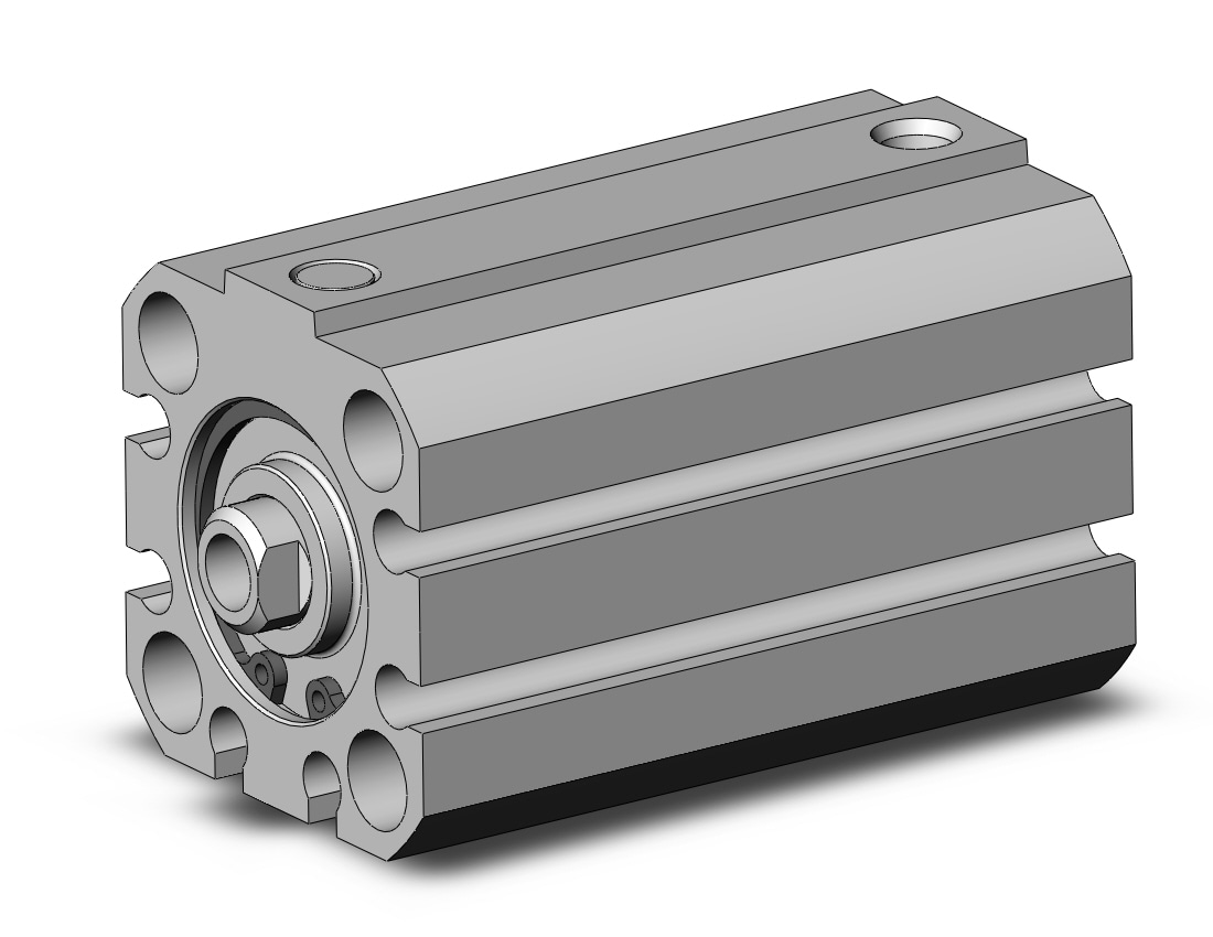 SMC NCDQ8N075-037S cyl, compact, spr rtn, NCQ8 COMPACT CYLINDER