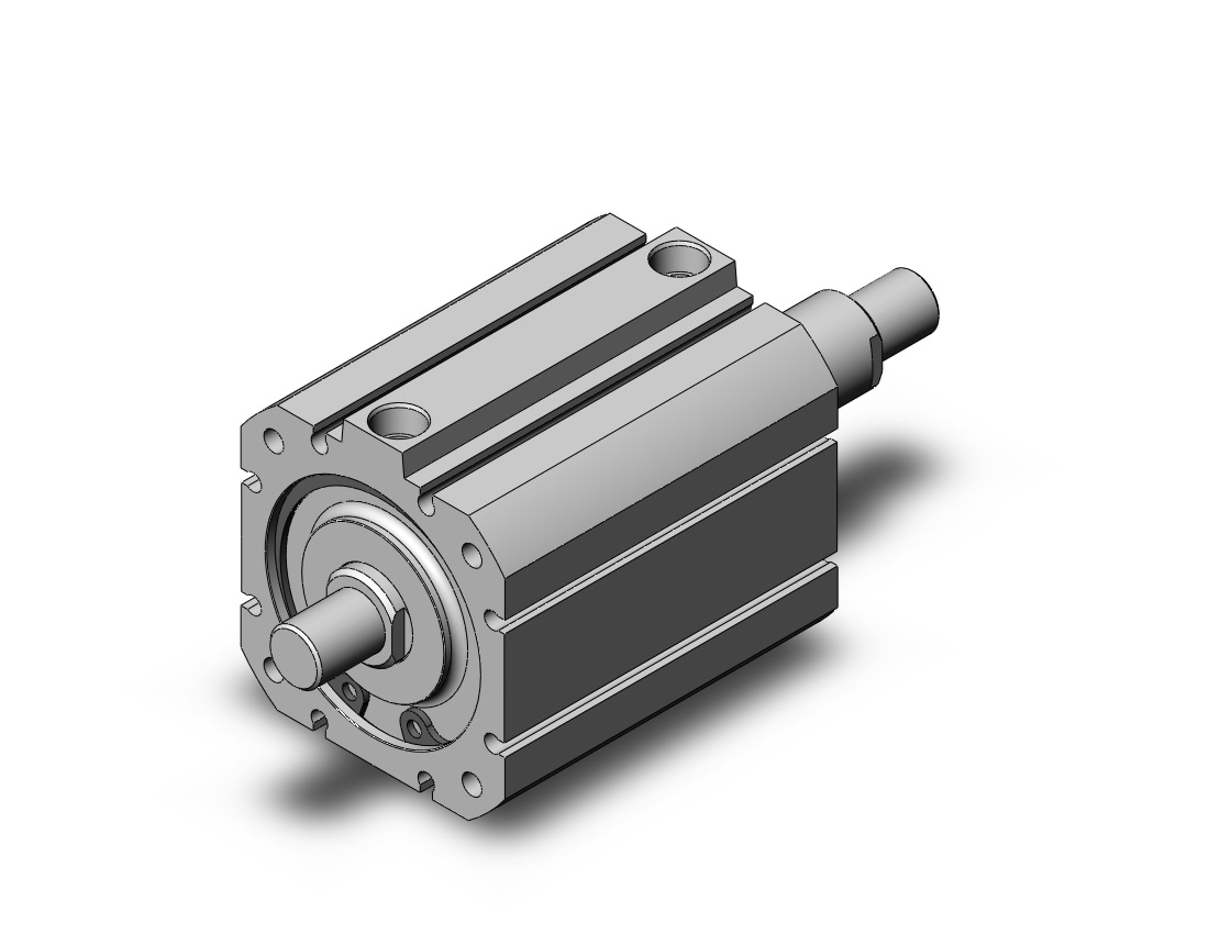 SMC NCDQ8WA200-125M cyl, compact, dbl act, dbl rod, NCQ8 COMPACT CYLINDER