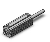 SMC NCDQ8WE106-300 cyl, compact, dbl act, dbl rod, NCQ8 COMPACT CYLINDER