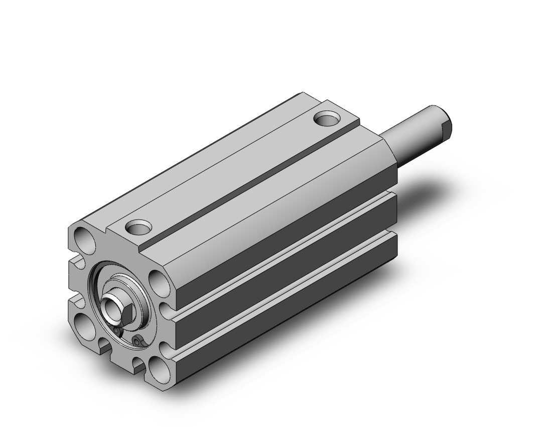 SMC NCDQ8WN075-100 cyl, compact, dbl act, dbl rod, NCQ8 COMPACT CYLINDER